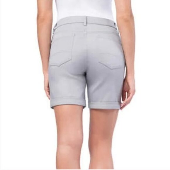 Parasuco Light Grey Denim Shorts size 8 - Picture 15 of 16